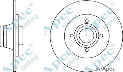 APEC BRAKING dsk2943 -  Тормозной диск